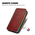thumbnail image 5 of for Samsung Galaxy A51 5G Wallet Case, Men's Retro Premium Business PU Leather Classic Magnetic Closure Flip Case with Card Holder [RFID Blocking] Folio Kickstand Shockproof Phone Cover,Red, 5 of 7