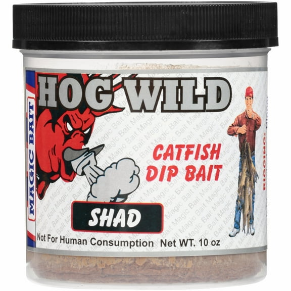 Magic Bait Hog Wild Shad CF Dip Bait, 10 oz