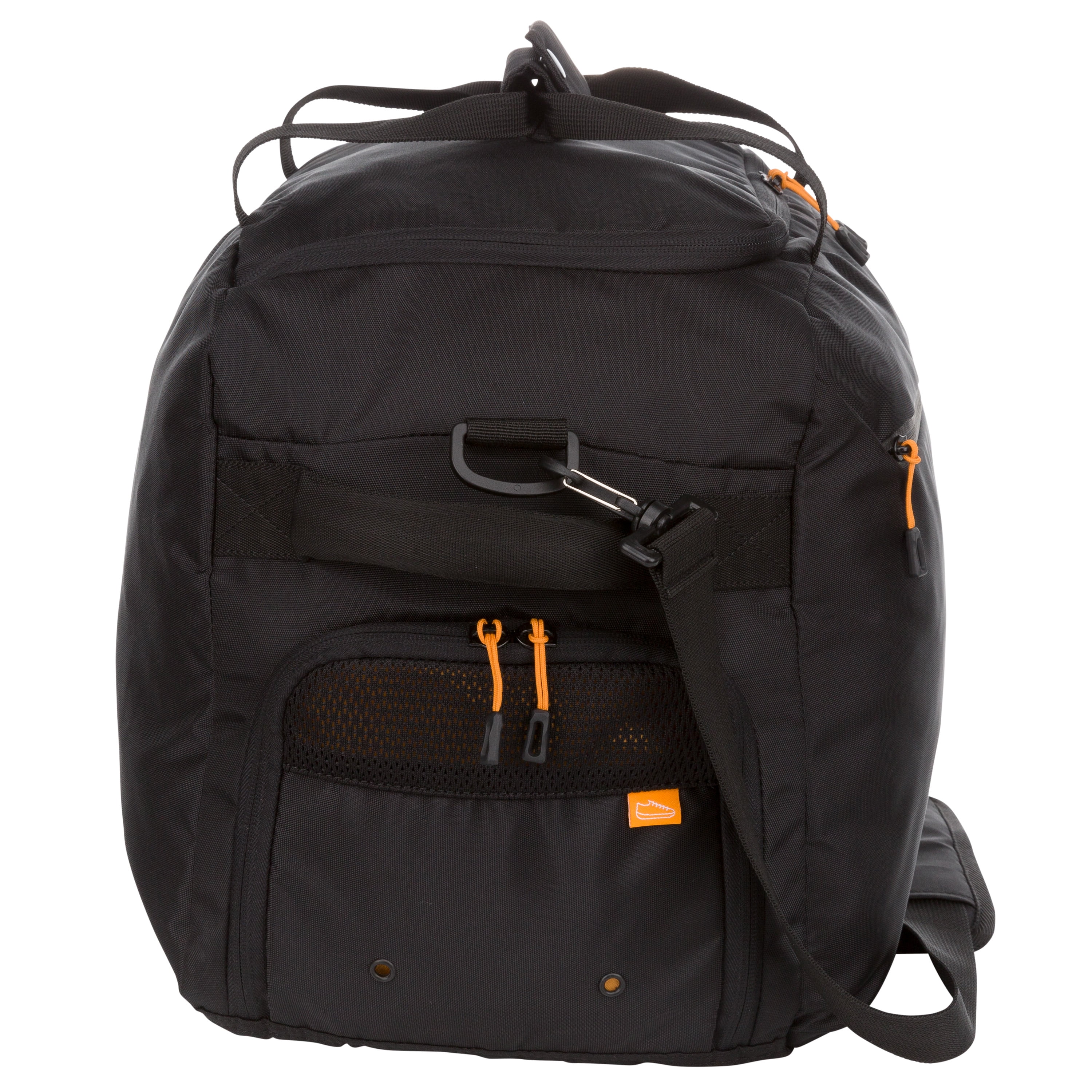 Athletic Works Easy Care 13.75-Inch Black Sports Duffel Bag with Carry Strap