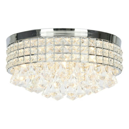 

Crystal Ceiling Lamp Living Room Lamps Round Simpleness Modern Led Ceiling Lamp Luxury Round Ceiling Lights Silver Iron Crystal