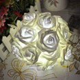 thumbnail image 2 of Cadena de luz LED Flor de rosa Lámpara decorativa con pilas Iluminación colgante para banquete de boda, Blanco seitruly HA003522-01, 2 of 6