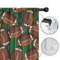 thumbnail image 4 of Blackout Kids Curtains,Football on Field Pattern Childrens Insulated Curtains Set Of 2,Bedroom Essentials,Toddler Room Decor 42"x54", 4 of 5