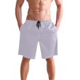 thumbnail image 4 of Dailycode Men's Quick Dry Swim Trunks Beach Shorts Casual Summer Board Shorts with Pockets, Light Purple, 4 of 8