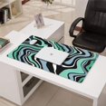 thumbnail image 3 of Green Black Blue White Lines&nbsp;mousepad Gamingwaterproof,rubber+multispandexnon Slip Line Series MousematDesk Pad for Office Home Game 31.5x15.7inches, 3 of 7