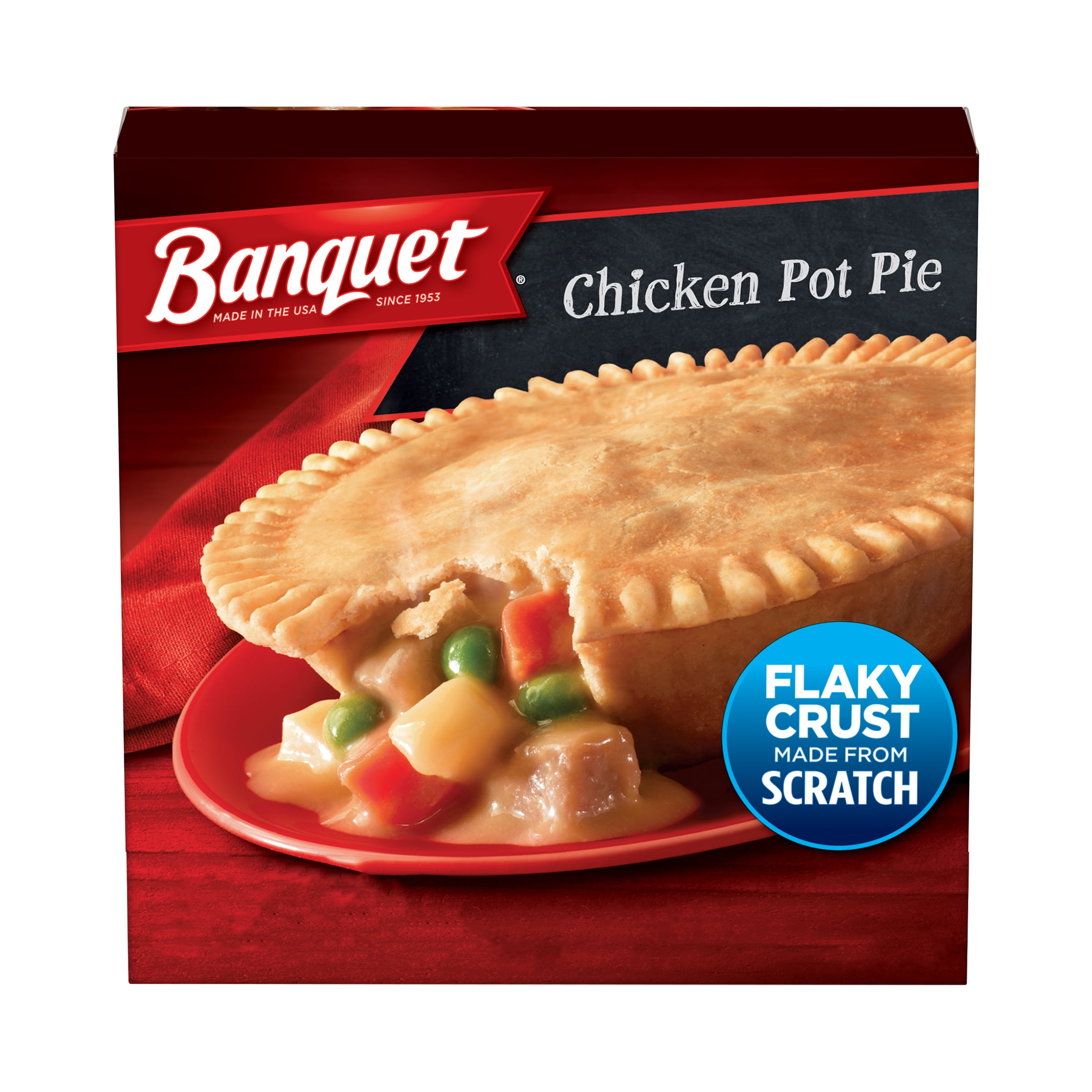 Banquet Chicken Pot Pie Frozen Meal, 7 oz (Frozen)