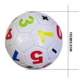thumbnail image 3 of Balón de fútbol infantil con letras y números | Balón educativo para niños de preescolar | Balón ligero y suave para jugar en interiores y exteriores, 3 of 6