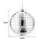 thumbnail image 2 of paquetes de bola de discoteca con espejo de 4 pulgadas, decoración de fiesta disco de los años 70, bola colgante para fiesta o efecto de luz de DJ, accesorios de escenario, accesorios de juego (plata) JFHHH pequeña, 2 of 5