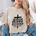 thumbnail image 4 of Jollimate Jesus Changed My Life Shirt, Women's Jesus Tee, Religious Gift For Her, Faith Gift, 4 of 6
