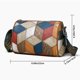 thumbnail image 5 of Bolso de hombro de cuero lavado suave para mujer | Bolso cruzado espacioso con cremallera múltiple | Bolso de mano de gran capacidad | Cuero sintético | Correa ancha de moda | 8.66x6.3x4.7in | Uso, 5 of 8