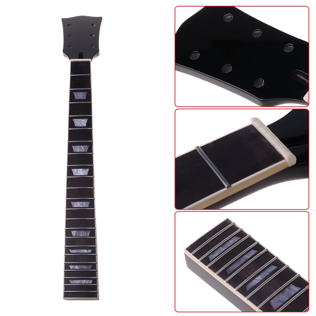 CEORPER 22 Frets Replacement Neck Fingerboard Maple Rosewood For Electric Guitar Part