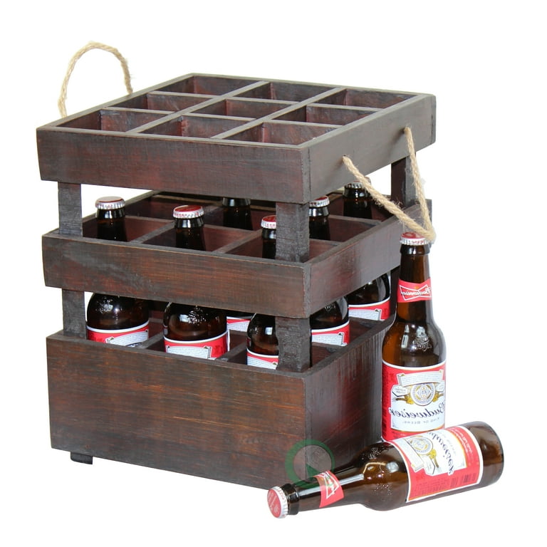 Antique Style Stackable Wooden Beer Crates