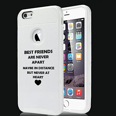 Apple iPhone 6 Plus 6s Plus Shockproof Impact Hard Soft Case Cover Best Friends Long Distance Love