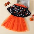 thumbnail image 5 of Piuwrlz Kids Cos Perform Dresses for Girls Halloween Party Dress Orange Size 3-4 T, 5 of 5