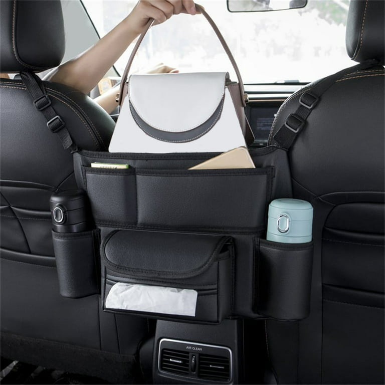 Car Handbag Holder Between Seats Suede Large Capacity Car Purse Holder  Automotive Consoles & Organizers for Document Phone Storage Car Organizer 