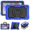 thumbnail image 4 of TECH CIRCLE Case for Samsung Galaxy Tab A7 Lite (8.7") Tablet (SM-T220)- [Built with Screen Protector] Heavy Duty Protection Rugged Case with Kickstand Portable Handle Drop Proof Cover, Blue+Black, 4 of 8