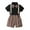 Black, variant on Sngxgn Toddler Baby Boy Fall Outfit Sweatshirt Tops with Elastic Waist Pants Cute Clothes(Black,80)