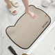 thumbnail image 4 of Alfombrilla absorbente de agua para baño | Alfombra de baño de caucho de diatomita antideslizante | Secado rápido, súper absorbente, fácil de limpiar | Caqui moderno | 16x24 pulgadas | Ideal para, 4 of 6
