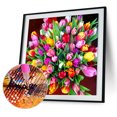 thumbnail image 2 of 5D bricolaje diamante pintura tulipanes completo redondo taladro mosaico Rhinestone imagen decoración Hugtrwg Para estrenar, 2 of 9