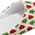 thumbnail image 6 of FUIALDOLG Christmas Trees Print Slippers for Women Japanese Style House Slippers Indoor Lightweight Closed Toe Bedroom Soft Sole Sandals for Home Use, Size 7.5-8.5, 6 of 7