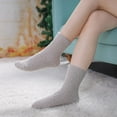 thumbnail image 4 of Dalrosia Womens Fuzzy Socks Cozy Fluffy Winter Cabin Slipper Warm Soft Microfiber Plush Home Sleeping Socks, 4 of 6