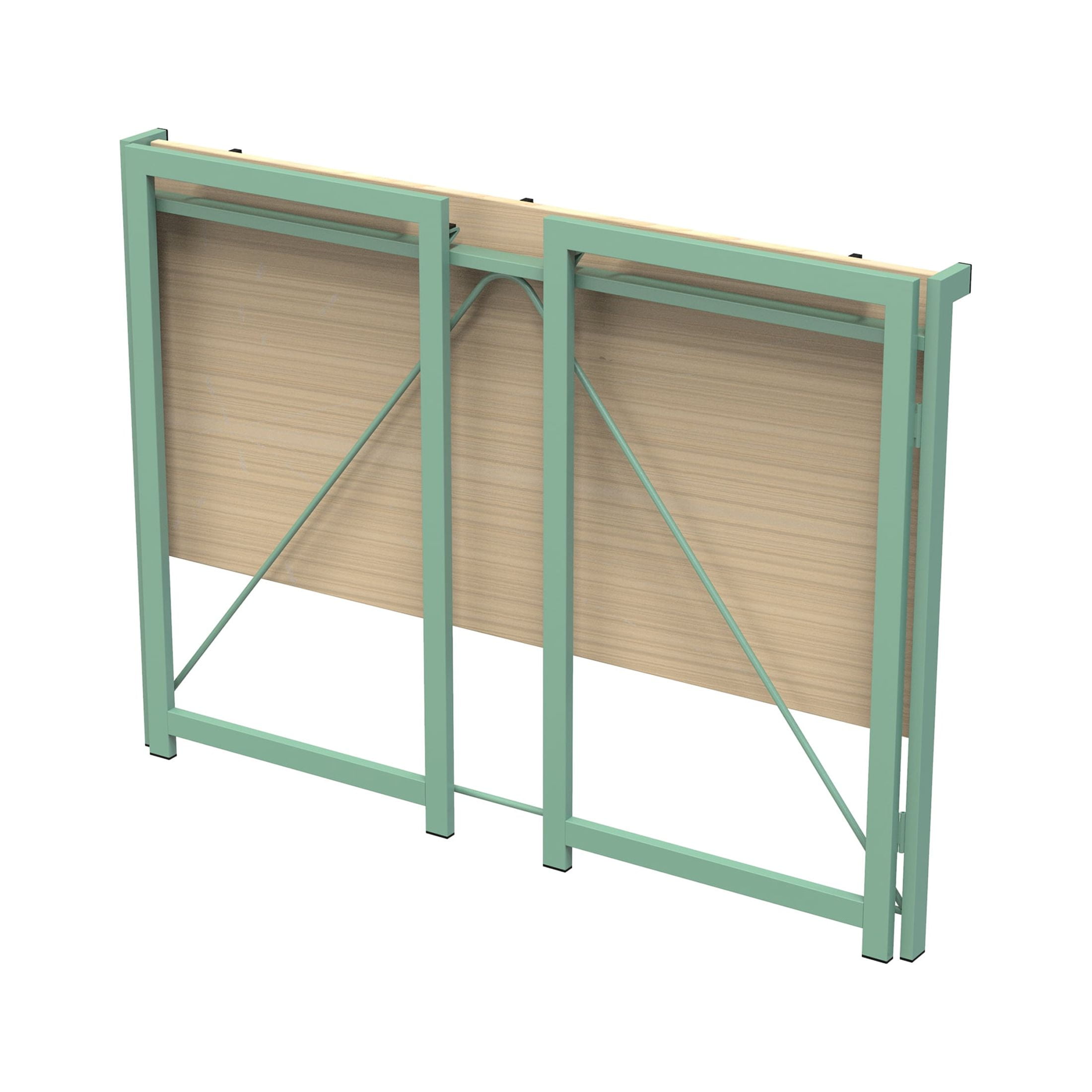 Mainstays Sage Frame Folding Desk with Natural Grained Top,Adult.