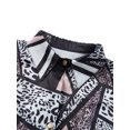 thumbnail image 4 of VISgogo Camisa Retro con Manga de Obispo para Mujer, Color Sólido/Estampado de Leopardo Solapa Blusa de Manga Larga con Botones para Damas, S/M/L/XL/XXL VISgogo moda, 4 of 9