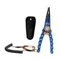 thumbnail image 3 of Colaxi Fishing Split Ring Pliers, Fish Control Pliers, Fishing Tongs, Multifunctional Line Cutter Scissors, PE Wire Fish Shear Blue, 3 of 8