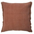 thumbnail image 2 of Laddha Home Designs Power Loomed Solid Cotton Throw Pillow Cover - 20" - Adobe Red, 2 of 6