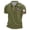 A-Green1285, variant on Bibifish Mens Polo Shirts Short Sleeve Striped Collar Graphic Casual Shirts Classic Fit Daily Wear Tops