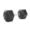 thumbnail image 1 of Mega Fitness Haltère Hexagonal en Caoutchouc 45 lb Poignée Moletée Simple Gym à Domicile, 1 of 5