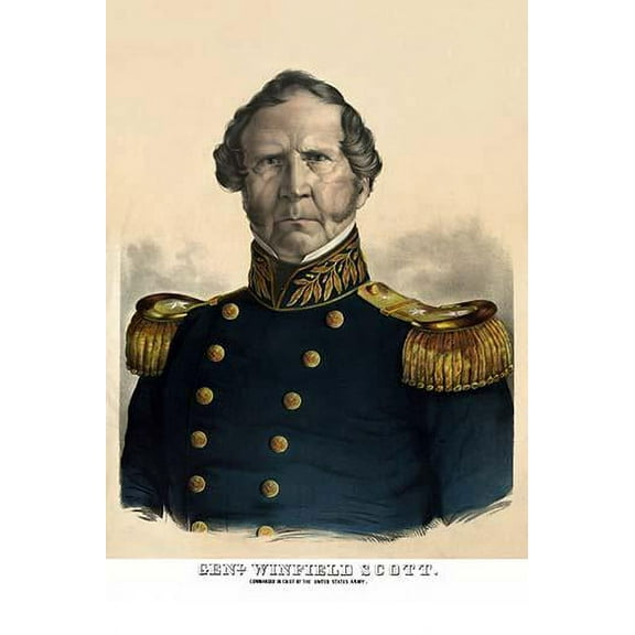 General Winfield Scott- Fine Art Canvas Print (20" x 30")