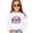 White Sweatshirt, variant on Tackle Breast Cancer Sweatshirt for Women, Teens & Kids Pink Ribbon Football Game Day Sweater White Sweatshirt Youth XS