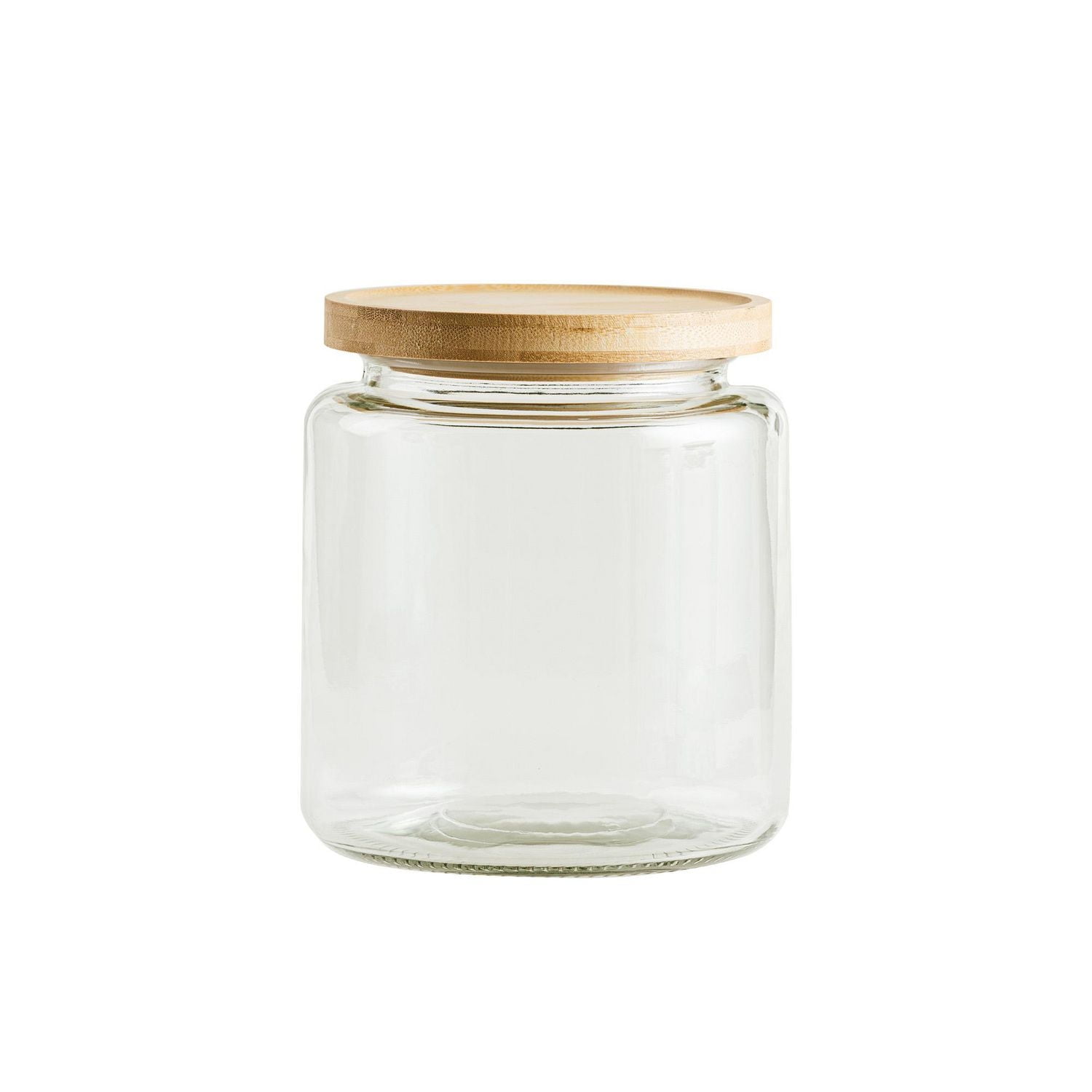 Mainstays Glass Kitchen Food Storage  Jar 3L Glass jar with bamboo lid, Food grade sealing ring 12.7cups/3L