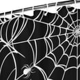 thumbnail image 3 of White Spider Webs and Spiders Shower Curtain 84"x72" ,Bathroom Decorative Shower Curtains Set with 12 Hooks,Modern Waterproof Washable Shower Curtain, 3 of 6