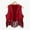 Red, variant on KONDYS Girls' Soft T Shirts Cowboy Vest Open Front Sleeveless Party Dress Up With Tassel Active Casual Tees for 3-4Y