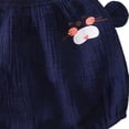 thumbnail image 6 of Twczz Baby Boys Harem Shorts- Soft Cotton Cute Baggy Elastic Waist Play Shorts Dark Blue Size 9-12 Months, 6 of 6