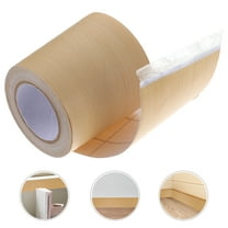 IDEANATEGRATE 1 Roll Yellow PVC Skirting Board Trim for Ceiling and Floor Protection Self-Adhesive 197x2in