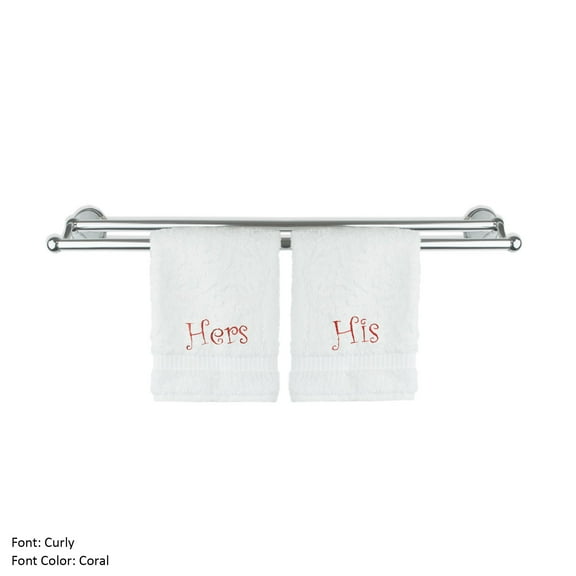 BC BARE COTTON Luxury Hotel & Spa Hers and His Washcloths Wedding Engagement