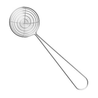 Kaixin Skimmer Spoon Fry Oil Mesh Strainer Spider Stainless Steel Asian  Metal Large Fat Fish French Round Slotted Ladle Deep Wire Basket Fine  Grease