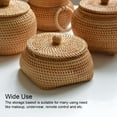 thumbnail image 1 of Rattan Storage Basket Modern Replacement Solid Color Braided Room Sundries Odorless Household Bedroom Living Room Bucket Container Type 4, 1 of 8