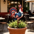 thumbnail image 4 of Patriotic 4th of July Metal Yard Stake Double-Sided Outdoor Garden Decor Independence Day Sign for Porch Courtyard 11.8 X 7.9IN, 4 of 7