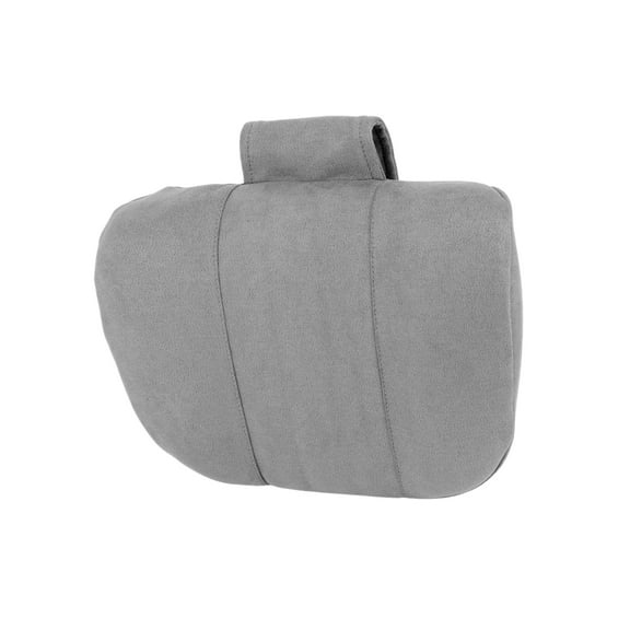 Unique Bargains Car Neck Pillow Car Seat Headrest Pillow Universal for Neck Back Breathable Suede Memory Foam Gray 1 Pc