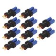 thumbnail image 2 of EC5 To T Male Adapter, 10x20x47mm RC EC5 Adapter Rubber Plastic Copper  For Car Models, 2 of 8