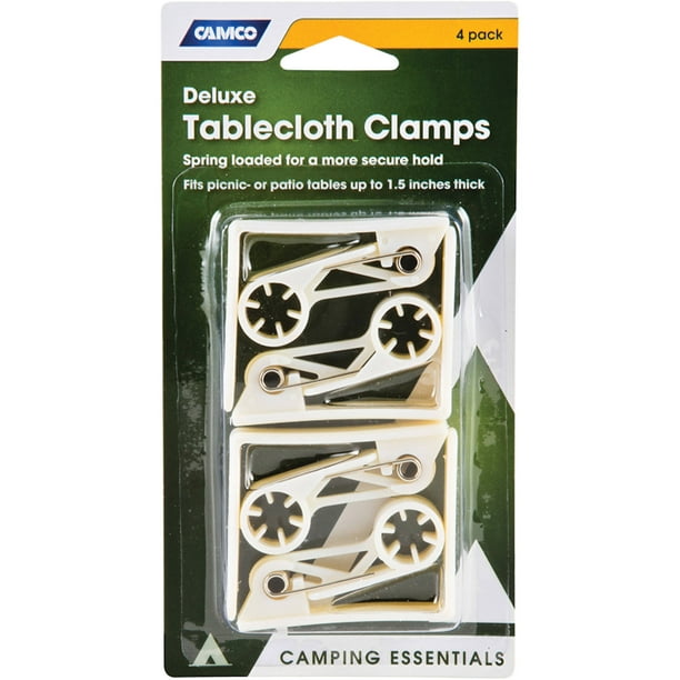 DELUXE TABLECLOTH CLAMPS4 PACK, BILINGUAL