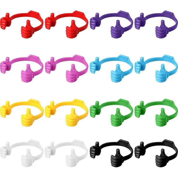 Paquete de 12 soportes para teléfono celular con pulgar hacia arriba, soportes para pantalla de tableta, soporte para teléfono celular, soporte para teléfono inteligente móvil para escritorio de ofici