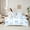White Blue, variant on jejeloiu Cartoon Bowtie Loves 7-Piece Twin Bedding Sets,Pink Kawaii Bowknot Bedding Comforter Set For Girl Reversible