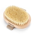 thumbnail image 5 of Paquete de 2 cepillos corporales de cepillado seco con cerdas naturales suaves y rígidas, cepillo exfoliante corporal para celulitis y masaje corporal seco linfático, 5 of 5