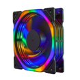 thumbnail image 1 of Visland 12cm Case Fan 1200RPM Low Noise RGB Lighting Large Air Volume Chassis Fan for Desktop, 1 of 8