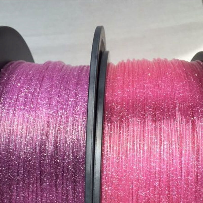 3D Printer PLA Filament 1KG 1.75mm +/- 0.03mm Glitter Black Blue Pink Golden Silver Color