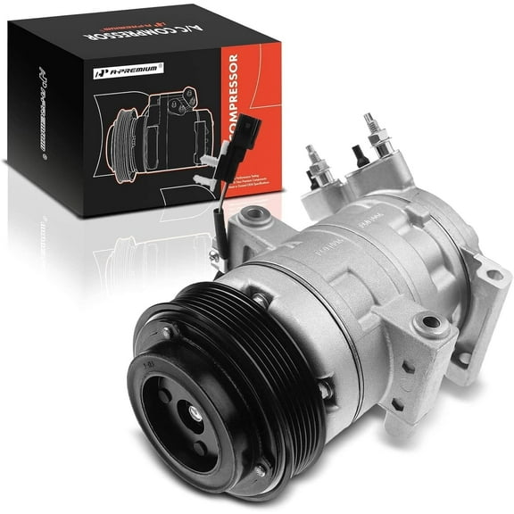 A-Premium A/C Compressor with Clutch Replacement Part Compatible with Multiple Models